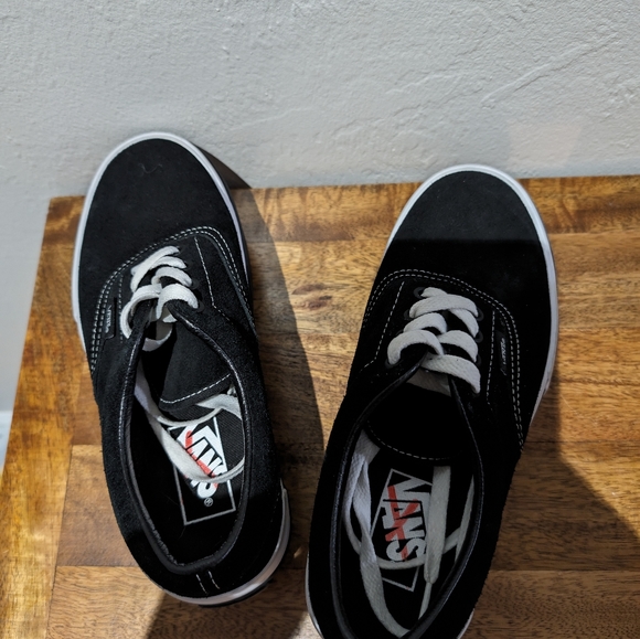 Vans UA Era stacked suede trainers in black & gum - Picture 5 of 8